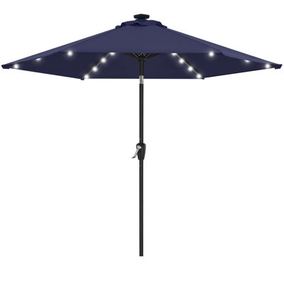 Cutshall Lighted Tilt Market Umbrella