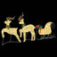 vidaXL LED Reindeers Fabric-1806913906