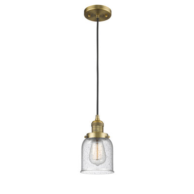 Luminaire suspendu 1 lumière à une cloche
