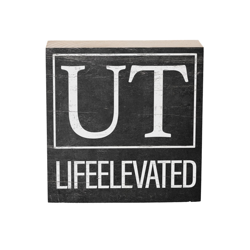State Wooden Plock Utah 6x6"