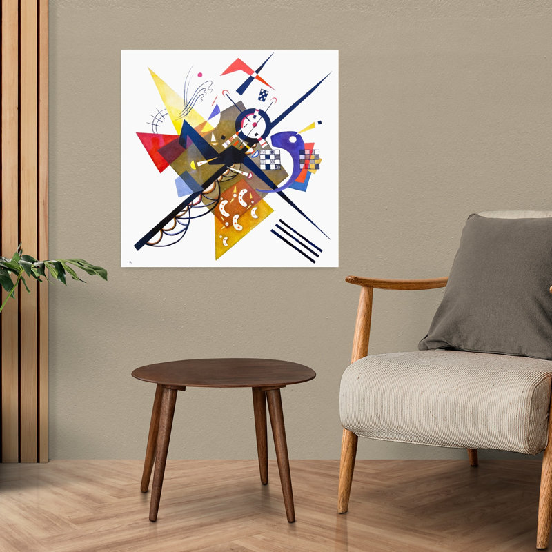 «On White II», art contemporain abstrait, H 24 po x l 24 po
