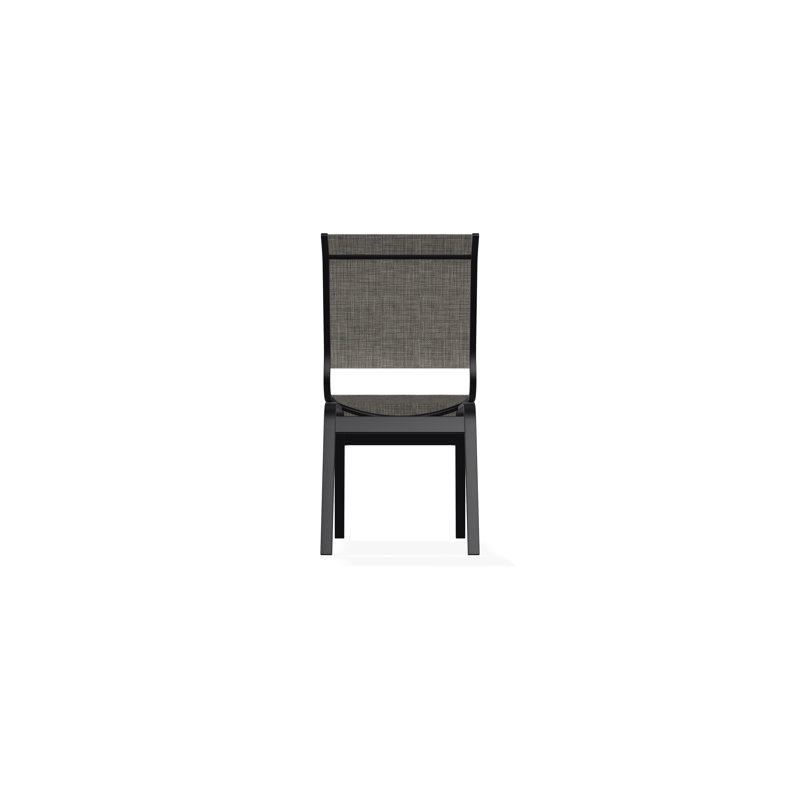 Aruba II Outdoor Dining Chair, Black, Storm