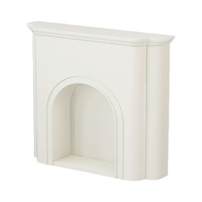 Red Barrel Studio® 43.31 " W White Fireplace
