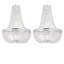 45.5cm H Plastic Novelty Pendant Shade ( Uno ) in Chrome