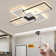 Arthar Dimmable Acrylic LED Semi Flush Mount with Remote Control