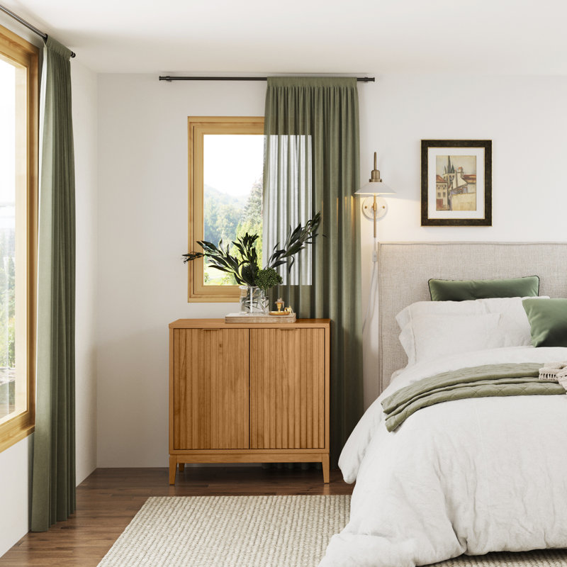Wood Accent Cabinet, Warm Pine