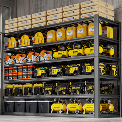 Garage Shelving Heavy Duty , 30"D Metal Shelves With Adjustable Garage Storage Shelves, 68" H X 67" W X 30" D