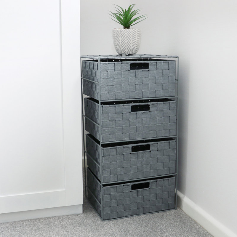 JVL Fabric Decorative Basket