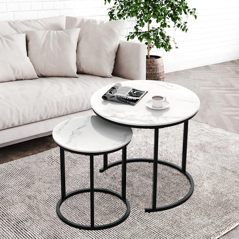 Living Room Table Set, Black