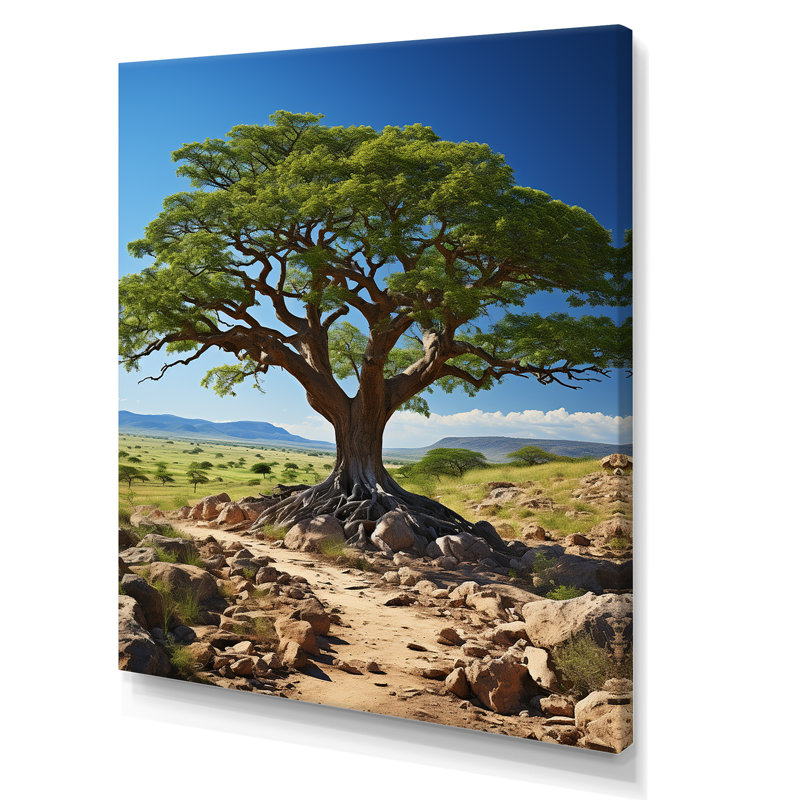 «African Green Tree Splendor», impressions sur toile florales et botaniques, H 40 po x l 30 po x P 1,5 po, Toile tendue