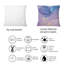 Coussin décoratif rose et bleu à imprimé de nuages III-1432070267