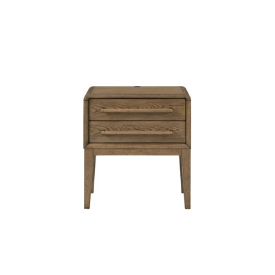 Table de chevet compacte au fini latté