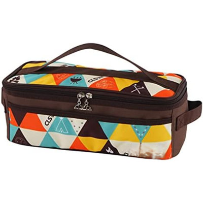 Sac de rangement portatif pour ustensiles de cuisine de camping et de voyage, idéal pour les barbecues en plein air. Rangement pour cuillères et baguettes.