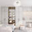 6-Light Modern Crystal Fireworks Ceiling Light-817055603