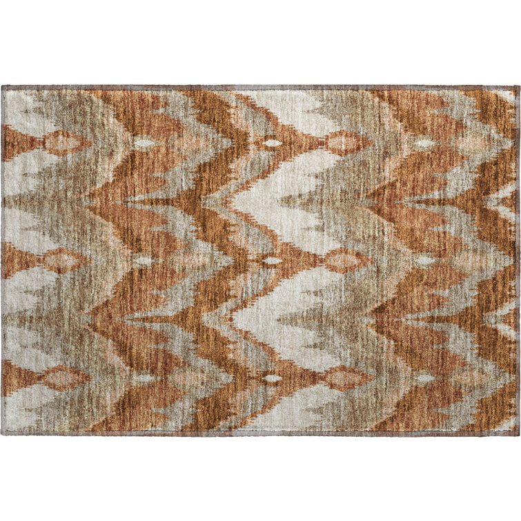 Premium Machine Washable Prisco Paprika Rug