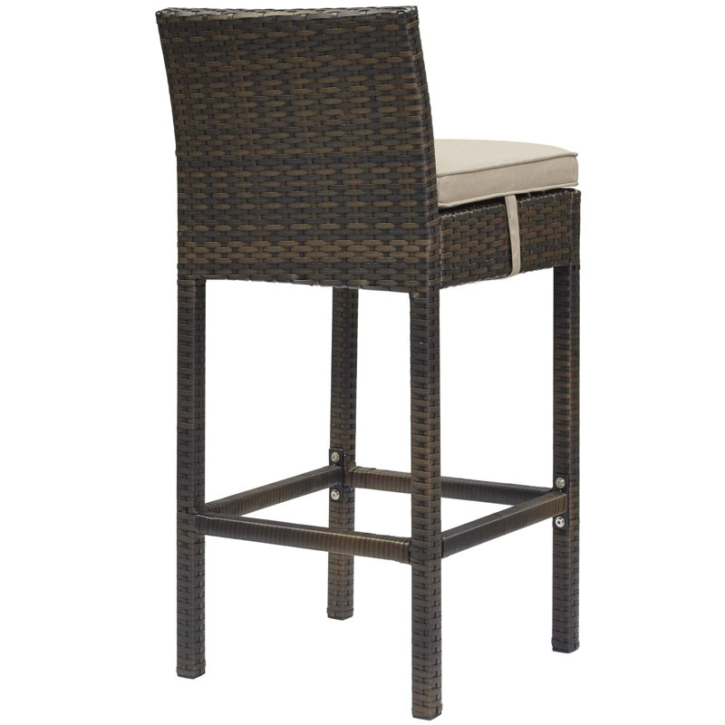 Tabouret de bar Havenside Home Bocabec, Beige, Brun