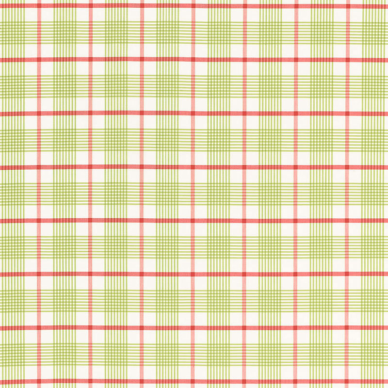 St. Lucia Plaid Fabric, Green