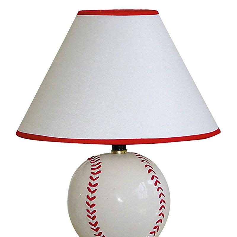 Lampe de table en céramique de 12 po de hauteur, interrupteur marche / arrêt sur douille de lampe