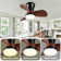 Ceiling Fan with Remote Control and LED Light