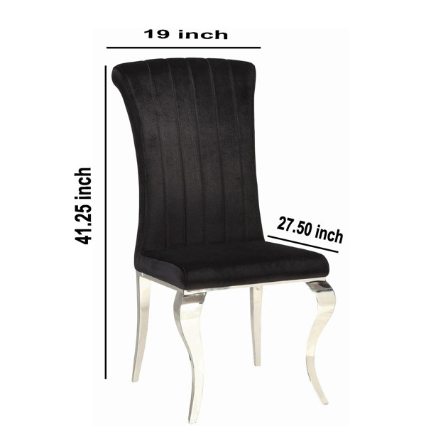 Louis Fashion Dining Chair Italian Light Luxurypost Modern Metal
