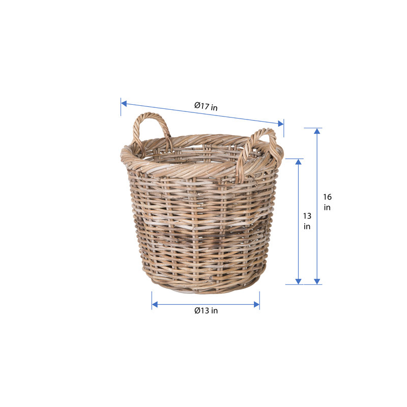 Panier rond en rotin Ayriauna