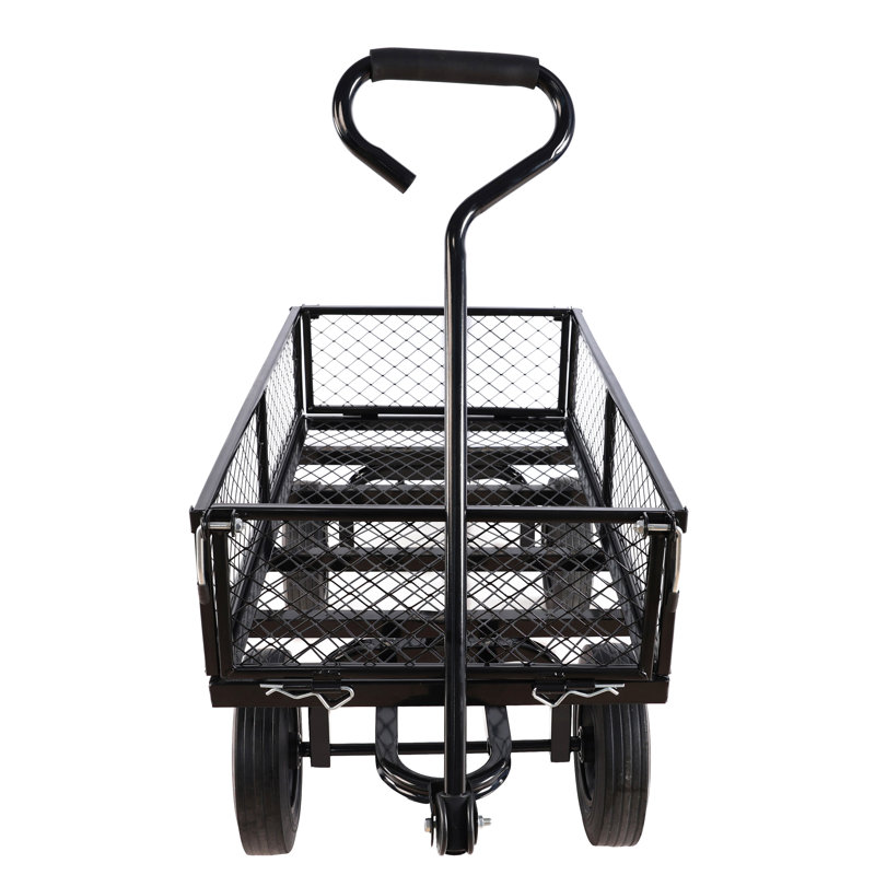 (Chariot de chariot à roues solide noir), Noir