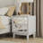 Modern 2 Drawer Nightstand With Mirrored Fronts In Light Grey-228439270