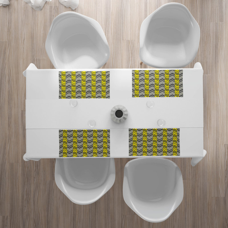 Polyester Geometric Rectangle Placemat