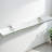 Tempered Glass Shelf With Chrome Clips - Heavy Duty 60 Lbs Capacity - Clear 3/8 Inch Thick Glass With Polished Edges - Easy To Assemble-132058412