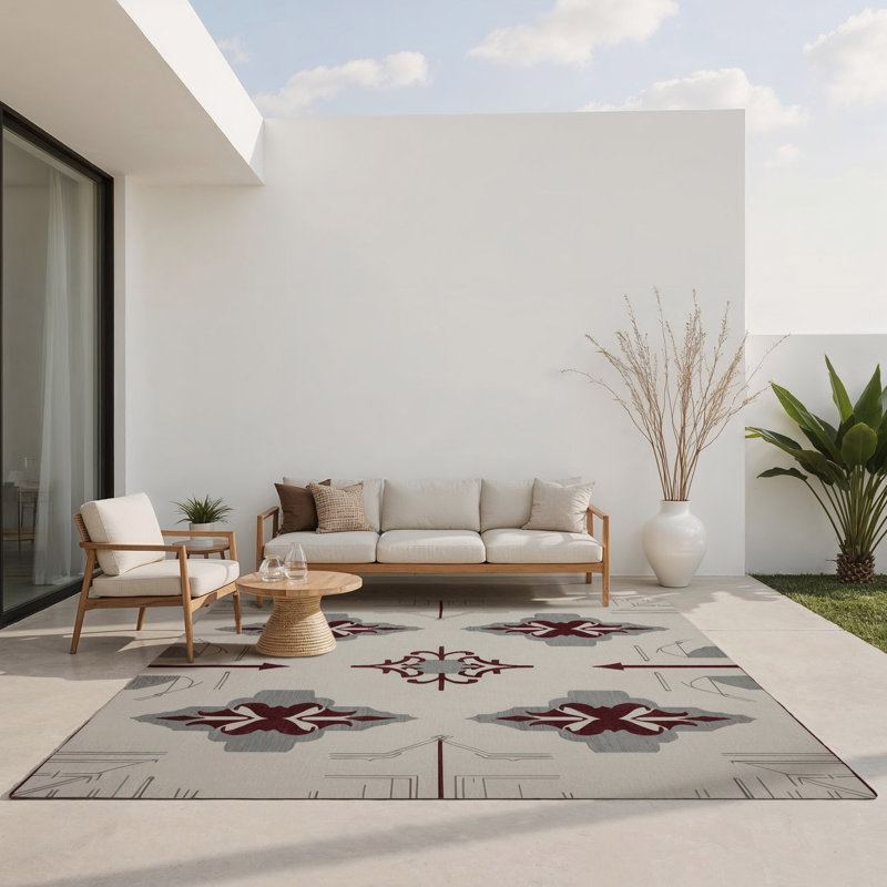Tapis composé à l'intérieur et à l'extérieur, Rectangle 1 pi 6 po x 2 pi 6 po