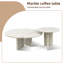 Table basse ronde en marbre 2 pièces pour salon-1266367675