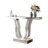 43" Mirrored Glass Console Table Sofa Table