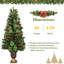 Sapin de Noël artificiel vert avec 40 lumières blanches-209959922