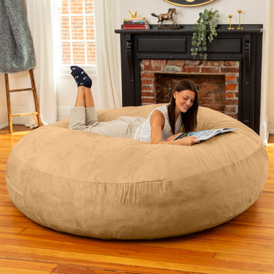Jaxx 6 Foot Cocoon - 2-in-1 Convertible Bean Bag Bed & Large Bean Bag Chair for Adults by Latitude Run