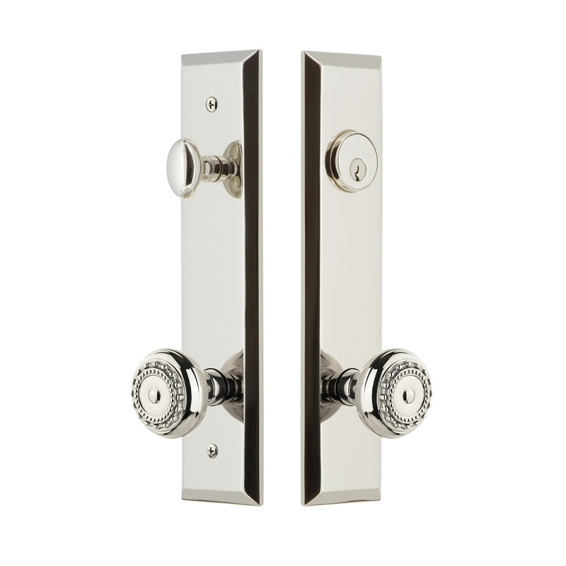 Ensemble de vestibule Fifth Avenue, Nickel poli, 2,375 po
