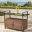 Black Rattan Bar Table With Wheels-1742625797