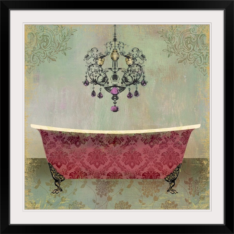 « ii » par pi studio, reproduction d’art Boudoir Bath, H 35 po x l 35 po x P 1,5 po, Toile