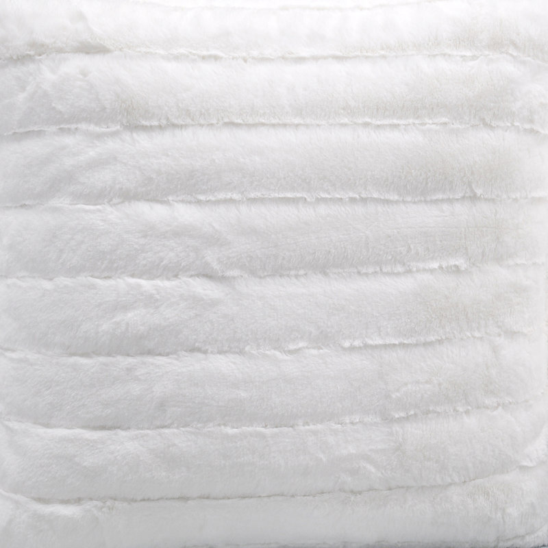 Square Cushion Cover, White