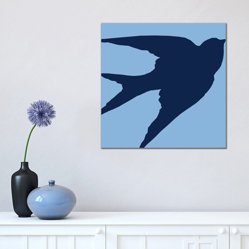 Blue Bird by Art Mirano - Wrapped Canvas Print, 45.72 cm H x 45.72 cm W