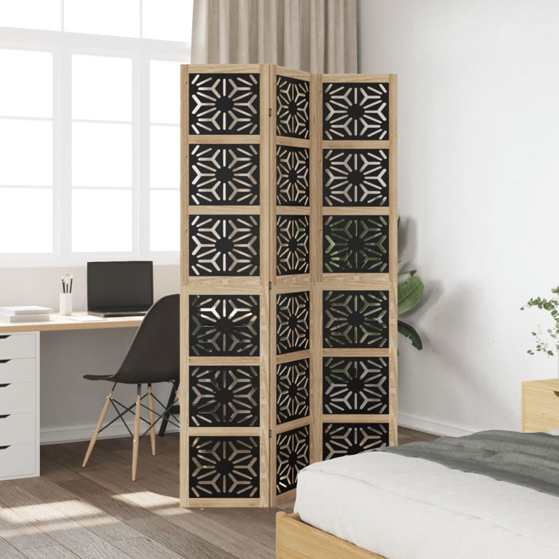 Cellestine Solid Wood Accent Room Divider, 200cm H x 110cm W