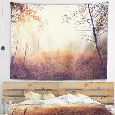 Magnifique paysage naturel avec tapisserie