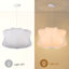 Luminaire suspendu blanc minimaliste en tissu pour le salon-1905996750