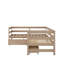 Lit plateforme simple en forme de L avec trois tiroirs de rangement-1324323425