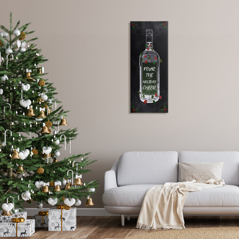 «Pour Holiday Cheer Bottle» par Natalie Carpentieri, H 40 po x l 17 po