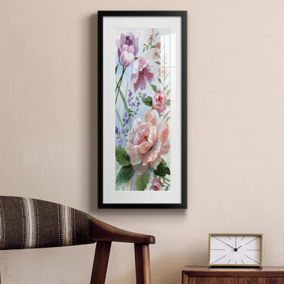 Peinture sur papier encadrée