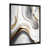 Impression noire sur toile encadrée sélectionné