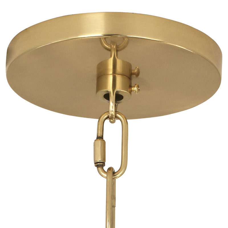 Cristallo 8 - Light Chandelier, Modern Brass, Ascot Cream