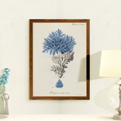 " Antique Coral In Navy III " by Paul Cezanne