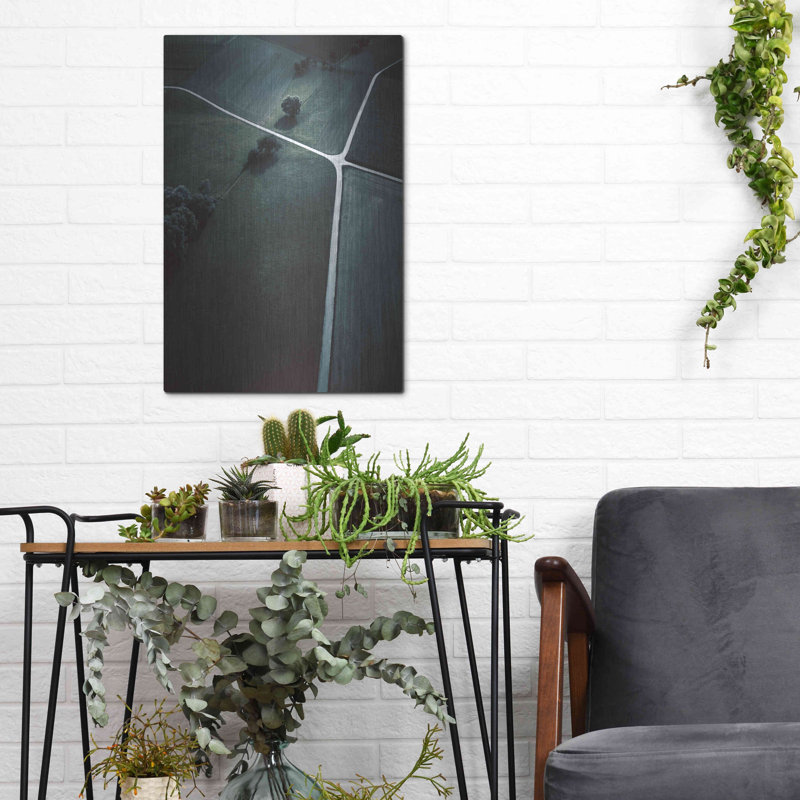 «Crossroads» par Design Fabrikken, art mural en métal, H 16 po x l 12 po