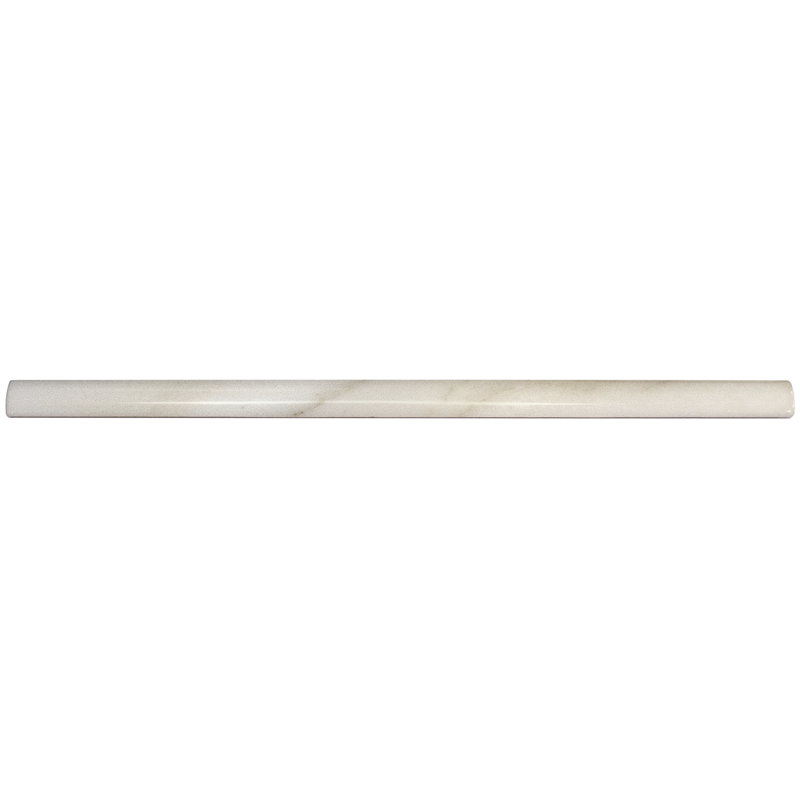 Santorini 0.56 in. x 11.81 in. Polished Ceramic ¼ Round Wall Tile Trim
